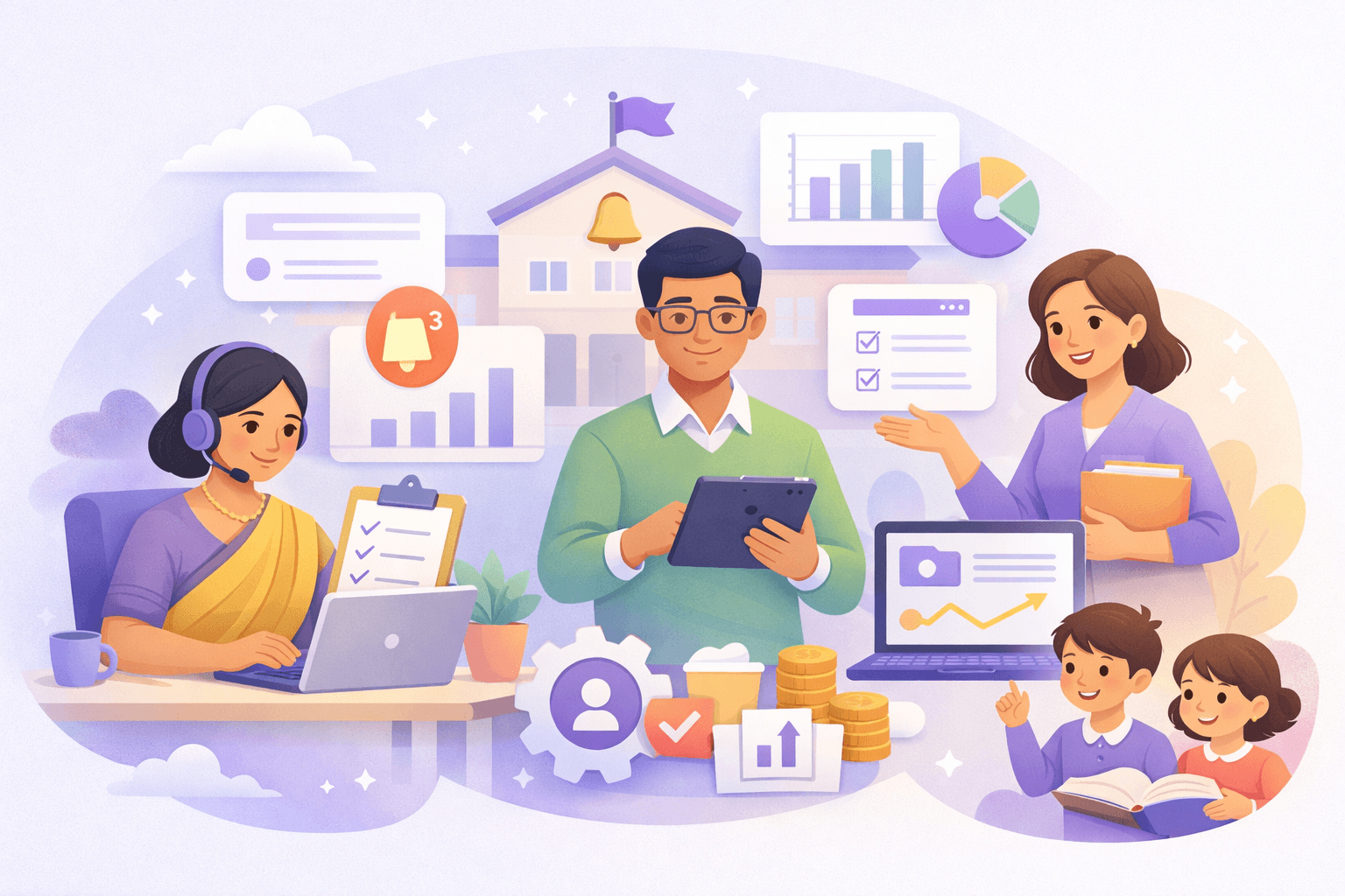 School management illustration